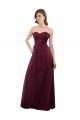 Strapless Tulle A-line bridesmaid dress with pleated top Essex