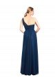 Ruched One Shoulder Tulle A-Line Bridesmaid Dress Essex