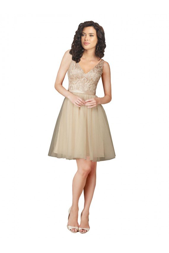 Tulle Bridesmaid Dress with Embroidery and Beading Essex