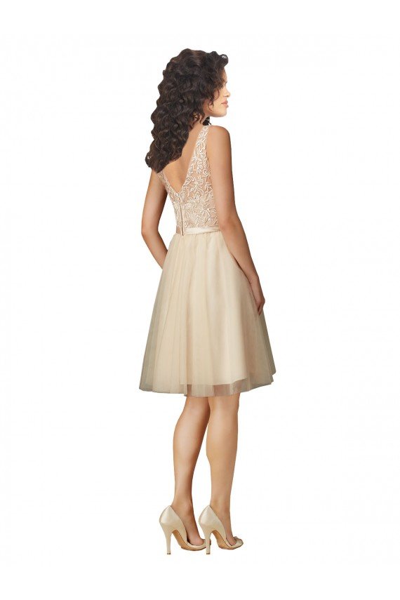 Tulle Bridesmaid Dress with Embroidery and Beading Essex