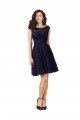 Short Bateau Neck Tulle Cocktail Bridesmaid Dress with Lace Bodice Essex