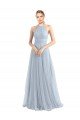 Halter Neckline Slim A-Line Tulle Bridesmaid Dress Essex
