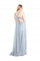 Sweetheart Spaghetti Straps Long Tulle Bridesmaid Dress with Criss Cross Back Essex