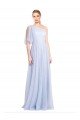 Flutter Sleeves One Shoulder Long Tulle Bridesmaid Dress Essex