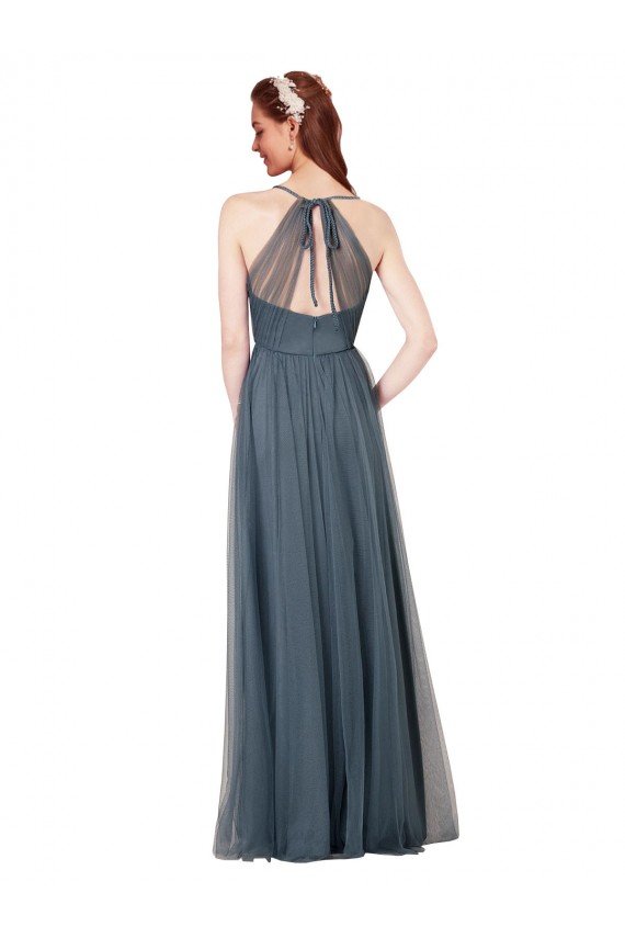 Beach-inspired Sweetheart Tulle Long Bridesmaid Dress Essex