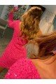 Short Velvet Sequin One Shoulder Long Sleeves Prom Dress Essex