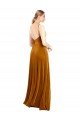 Long Velvet Cowl Neck Slip Bridesmaid Dress / Prom Dress Essex
