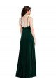 Velvet Halter Maxi Bridesmaid Dress / Prom Dress with Pockets & Front Slit Essex