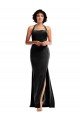 Empire Waist Formal Stretch Velvet Bridesmaid Dress / Prom Dress with Halter Strap Essex