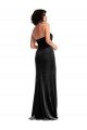 Empire Waist Formal Stretch Velvet Bridesmaid Dress / Prom Dress with Halter Strap Essex