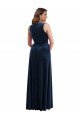 Deep V-Neck Sleeveless Formal Velvet Maxi Bridesmaid Dress / Prom Dress with Pockets Essex