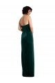 Scooped Strapless Long Formal Velvet Bridesmaid Dress / Prom Dress with Daring Side Slit Essex